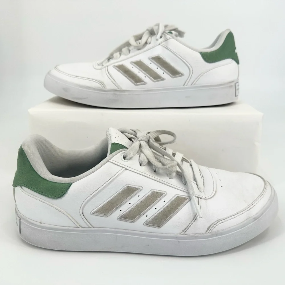 Adidas Retrocross 24 Spikeless Court-Inspired Golf Shoes‎ White/Green Size 7